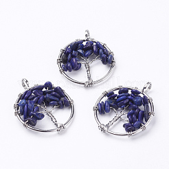 Natürliche Lapislazuli Anhänger&nbsp;X-G-E419-01P