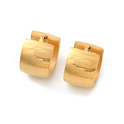 Pendientes de aro de acero inoxidable 304 con efecto pulido&nbsp;EJEW-M001-29B-G