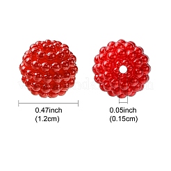 Nachahmung Perlenacrylperlen&nbsp;OACR-FS0001-45F