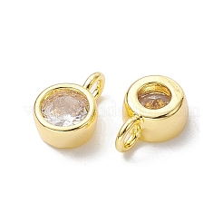 Pendenti in zirconi cubici trasparenti in micro pavè di ottone&nbsp;KK-K360-13G