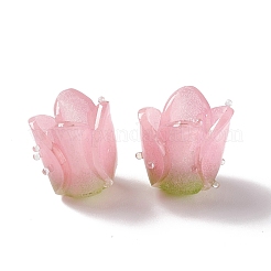 Tulpe undurchsichtige Acrylperlen&nbsp;SACR-G022-01A