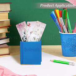 Lesezeichenhalter aus Kunststoff in Buchform&nbsp;AJEW-WH0609-623B