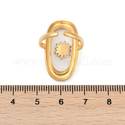 Manschettenringe aus Edelstahl 304 mit Harz für Damen&nbsp;RJEW-D305-02G