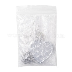 Bolsa de lápiz labial portátil de acero inoxidable con adornos colgantes&nbsp;HJEW-FS00109