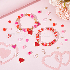 DIY-Set zum Basteln eines Valentinstag-Armbands&nbsp;DIY-SC0023-41