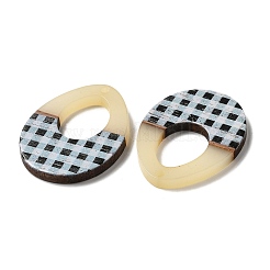 Colgantes de resina & madera&nbsp;RESI-XCP0002-10