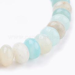 Natürliche amazonite Perlen Armbänder dehnen&nbsp;BJEW-JB03376-02