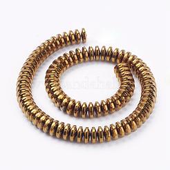 Chapelets de perles en hématite synthétique sans magnétiques&nbsp;G-F510-03G