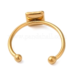 Composants de bague à manchette ouverte en acier inoxydable 304 avec placage ionique (IP)&nbsp;X-STAS-I306-03G