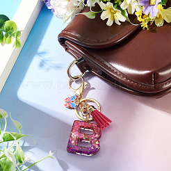 Porte-clés papillon en résine et alliage&nbsp;KEYC-TADJ0002-02G-B