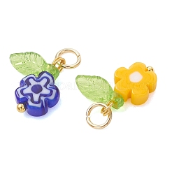 Handgefertigte Millefiori-Anhänger aus Glas&nbsp;PALLOY-JF05247