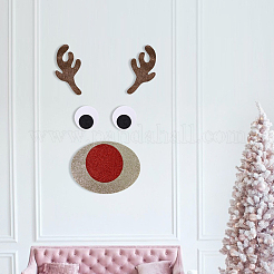 2 set di decorazioni natalizie in tessuto non tessuto&nbsp;DIY-GF0011-77A