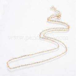Fabrication de collier de chaînes de câble en fer&nbsp;MAK-R016-50cm-G