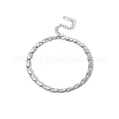 Ensembles élégants de bracelets et de colliers à chaîne en acier inoxydable 304&nbsp;VU2400-1