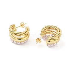 Boucle d'oreille en laiton à arc épais&nbsp;EJEW-C056-03G