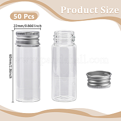 50 Stück Glasflaschen Perlenbehälter&nbsp;CON-DR0001-06C