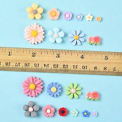 100 Stück 10 Arten undurchsichtige Harz Cabochons&nbsp;CRES-FS0001-25