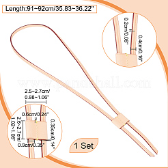 Kordelzug- und Kordelschieber-Sets für Ledertaschen&nbsp;DIY-WH0453-50B-01