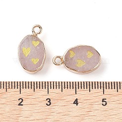 Natürlichen Rosenquarz Anhänger&nbsp;G-C102-08D-G