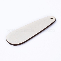 Pendentifs en bois naturel&nbsp;WOOD-WH0100-40C