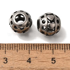 Perline europee in acciaio inossidabile 304&nbsp;STAS-D191-05G-AS