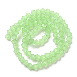Chapelets de perles en verre imitation jade&nbsp;EGLA-A039-J4mm-D01