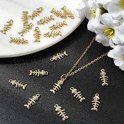Ciondoli a lisca di pesce in ottone con micro pavé di zirconi cubici Shegrace&nbsp;XGR0163G-109G