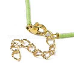 Collana con perline di vetro e malocchio lavorato a lume con fermagli in acciaio inossidabile 304 placcato oro 18k&nbsp;NJEW-JN04597-03