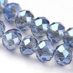 FilI di perline in vetro placcato&nbsp;EGLA-D020-3x2mm-59