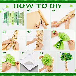 28 x Papierblumen-Anhänger-Dekoration.&nbsp;DIY-GA0009-72