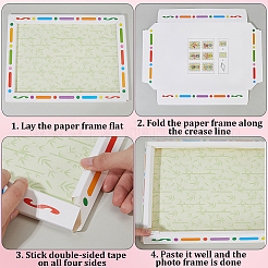 Kits de cadres photo pour bouquet de fleurs à faire soi-même&nbsp;DIY-WH20001-72C
