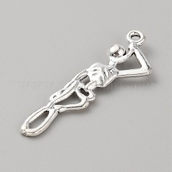 Pendente in lega stile tibetano&nbsp;TIBEP-WH0004-23