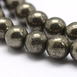 Natürliche Pyrit Perlen Stränge&nbsp;X-G-D391-01