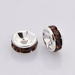 Perline distanziatori strass in ottone&nbsp;RB-A014-Z7mm-15S-NF