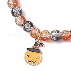6 Stück Stretch-Armband-Set mit Glasperlen zum Thema Halloween&nbsp;BJEW-JB12117