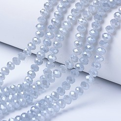 Chapelets de perles en verre électroplaqué&nbsp;EGLA-A034-J6mm-A