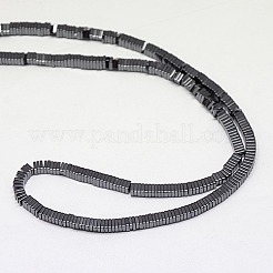 Electroplate non magnetici ematite Perle sintetiche heishi fili&nbsp;X-G-J171A-3x3mm-03