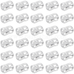 300 pieza de decoración para el cabello con cuentas de rastas de aluminio&nbsp;ALUM-PA0001-01S
