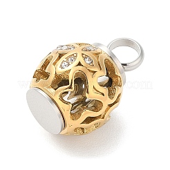 304 Edelstahl-Strass-Urnen-Asche-Anhänger&nbsp;STAS-Q327-01