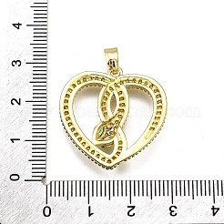 Ottone micro spianare pendenti zirconi&nbsp;KK-Z100-03G