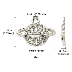 Legierung Kristall Strass Anhänger&nbsp;FIND-YW0003-56