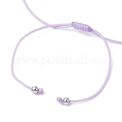 Pulseras de cuentas trenzadas de jade blanco teñido natural&nbsp;BJEW-JB09823-03