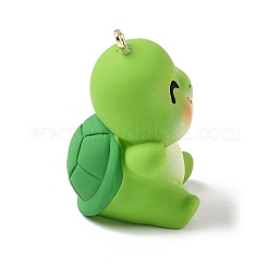 Pendentifs en résine opaque écaille de tortue&nbsp;RESI-Z035-01P-03