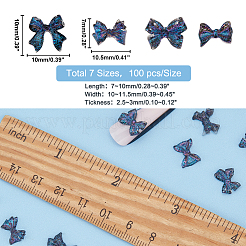 280 pièces 7 styles de cabochons en résine&nbsp;CRES-AR0001-26