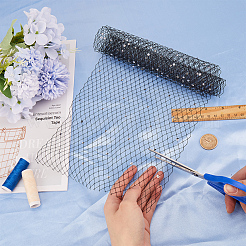 Polyester-Organza-Schleier mit großem Augennetz&nbsp;DIY-WH0453-61A