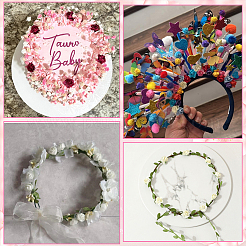 120 Stück 10 Farben künstliche Rosenblume aus Papier&nbsp;DIY-SP0005-83