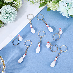 16 porte-clés pendentif en alliage de résine&nbsp;KEYC-SP0001-35