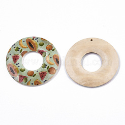 Obst Seris bedruckte Holzanhänger&nbsp;X-WOOD-S045-105E