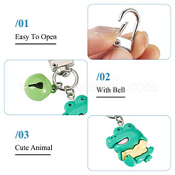 4 pièce 4 styles de décorations suspendues en résine pour animaux&nbsp;HJEW-TAC0069