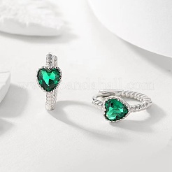 Orecchini a cerchio con cuori di zirconi&nbsp;AX2868-2